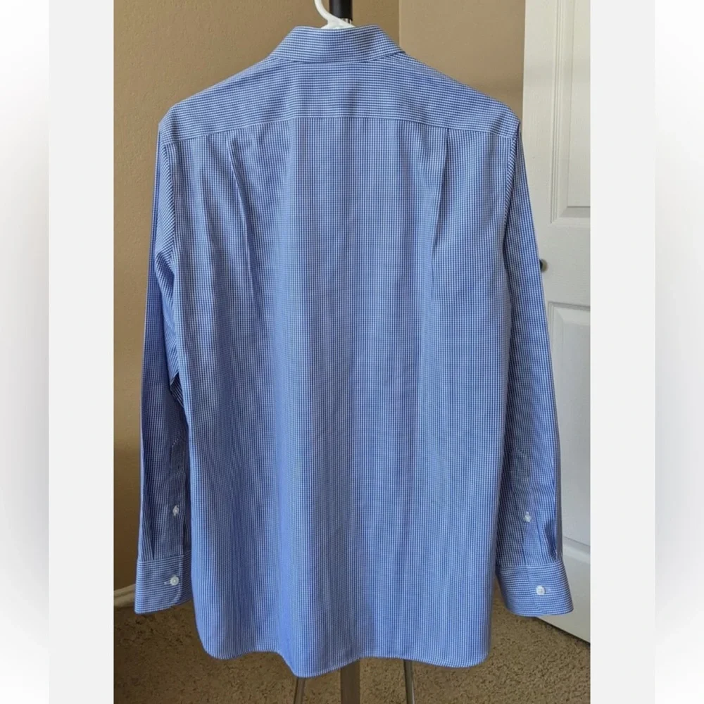 J. Crew Blue Gingham Dress Shirt‎